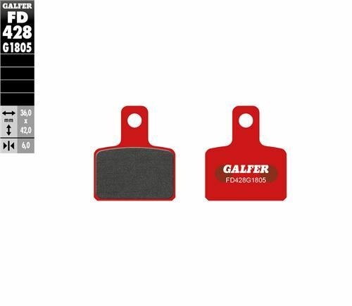 GALFER FD428 RED BRAKE PADS - BETA EVO REAR