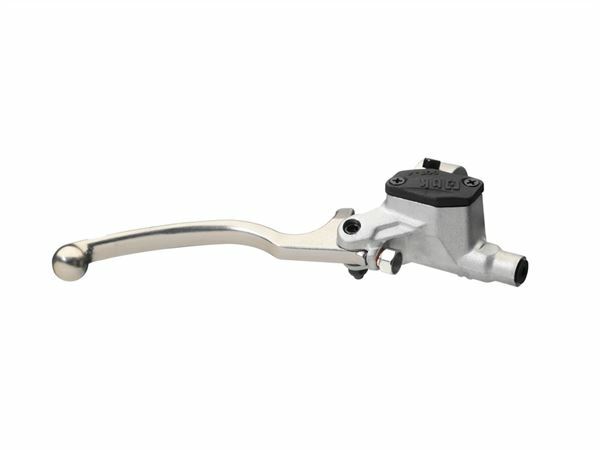 Braktec Front Brake Master Cylinder - Black with Black Cap - Hinged