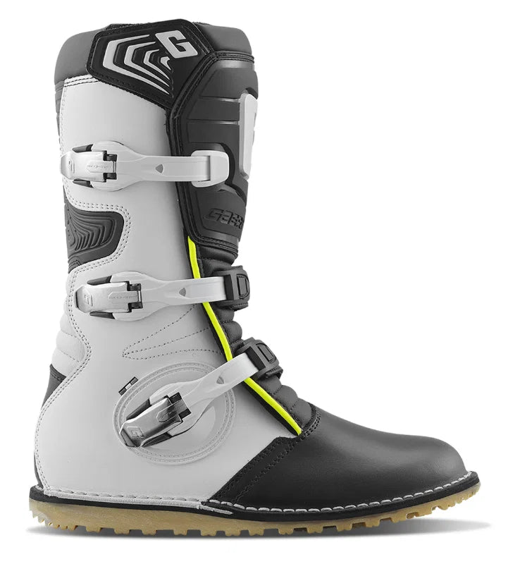 Pro-tec White/Black/Fluo Yellow Trials Boots