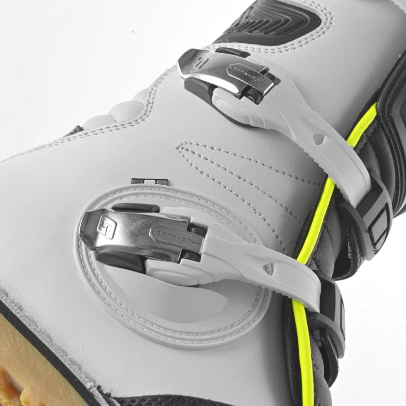 Pro-tec White/Black/Fluo Yellow Trials Boots