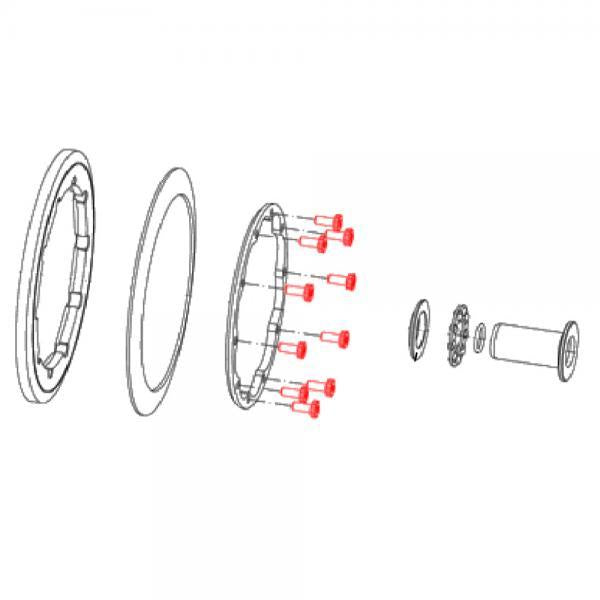 Torx Bolt Round Head with Flange M4X10MM per 10