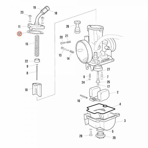 Cover Seal PWK 28MM Carburettor