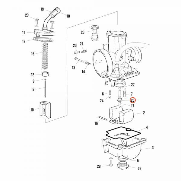 Needle Jet Holder PWK 28MM Carburettor