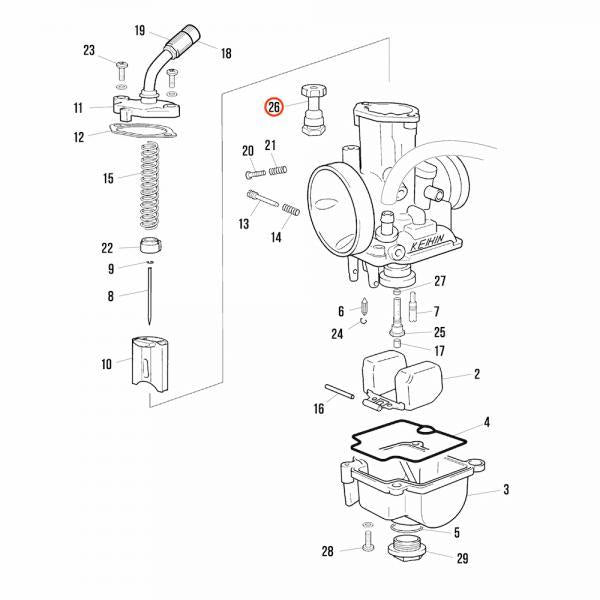 Choke Starter Valve PWK 28MM Carburettor