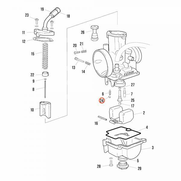Float Valve Clip PWK 28MM Carburettor