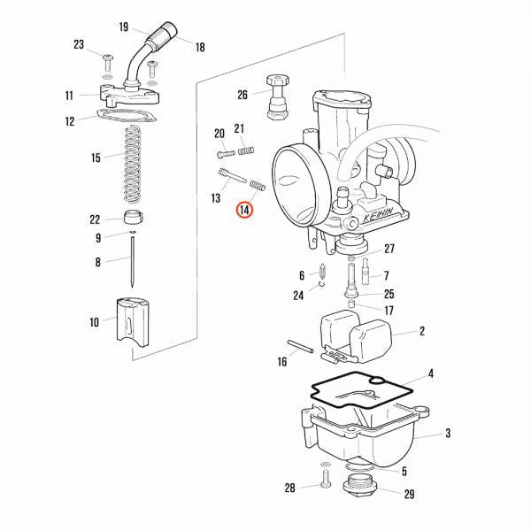 Air Screw Spring PWK 28MM Carburettor
