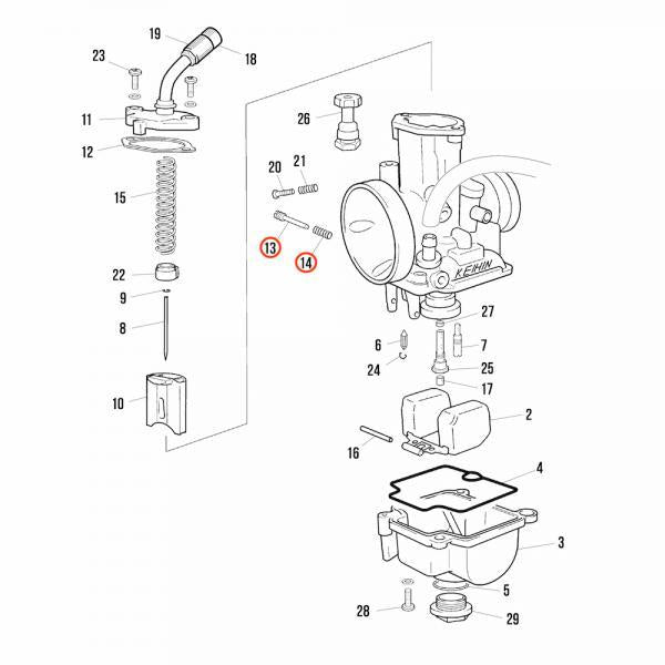 Air Screw Kit PWK 28MM Carburettor
