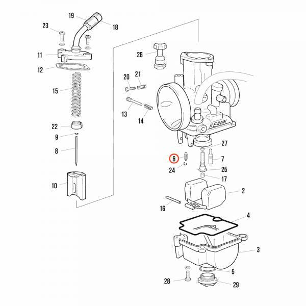 Float Valve PWK 28MM Carburettor