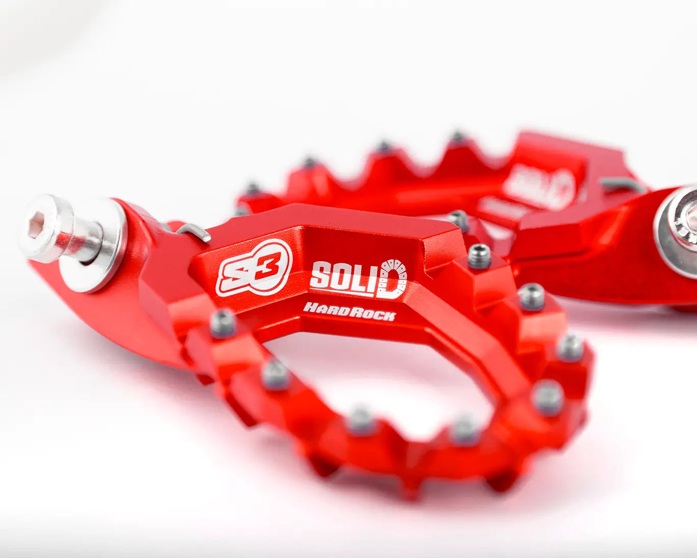 NEW – S3 Footrests Trial ‘Solid Hardrock’ – RED