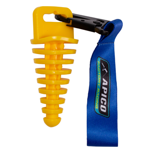 EXHAUST PLUG 2-STROKE WITH LANYARD - Different Colours