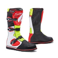 BOOT BOULDER TRIALS WHITE/RED/FLO YELLOW