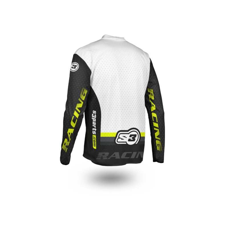 NEW 2025 RACING COLLECTION – TRIALS & ENDURO SHIRTS – BLACK / FLURO