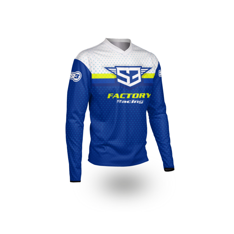 NEW 2025 RACING COLLECTION – TRIALS & ENDURO SHIRTS – BLUE