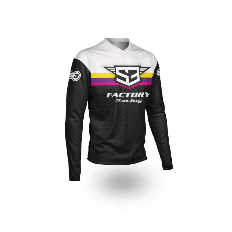 NEW 2025 RACING COLLECTION – TRIALS & ENDURO SHIRTS – BLACK / PINK