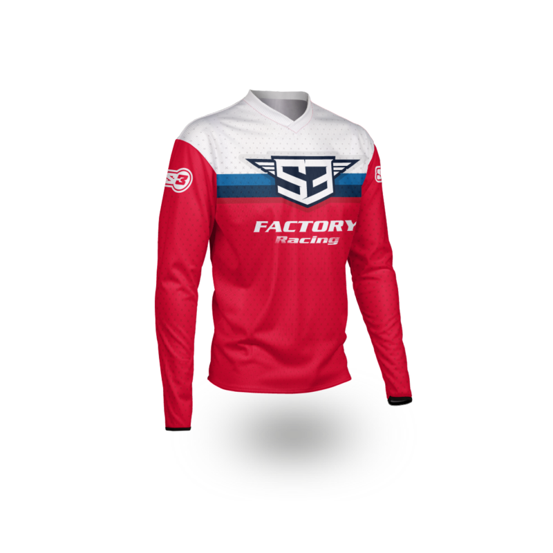 NEW 2025 RACING COLLECTION – TRIALS & ENDURO SHIRTS – RED