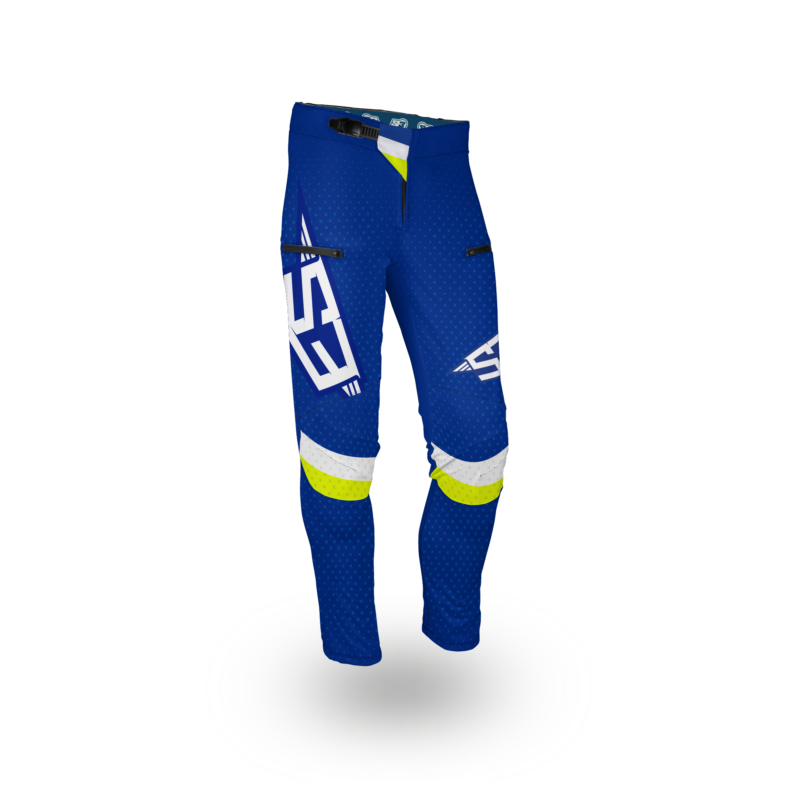 NEW S3 2025 RACING COLLECTION – FLEX TRIAL PANTS – BLUE