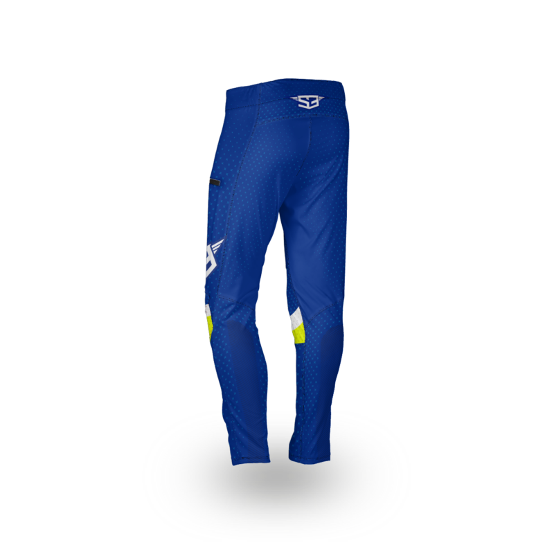 NEW S3 2025 RACING COLLECTION – FLEX TRIAL PANTS – BLUE