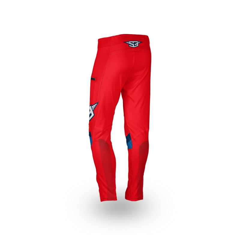 NEW S3 2025 RACING COLLECTION – FLEX TRIAL PANTS – RED