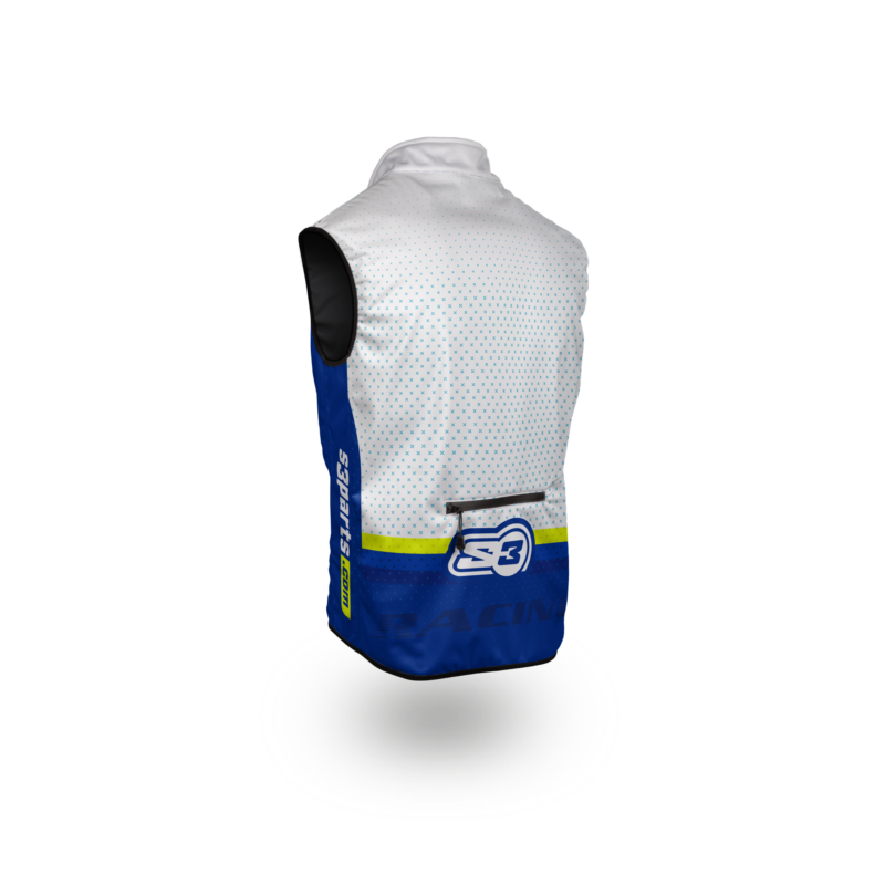 NEW S3 2025 RACING COLLECTION – BODYWARMER – BLUE