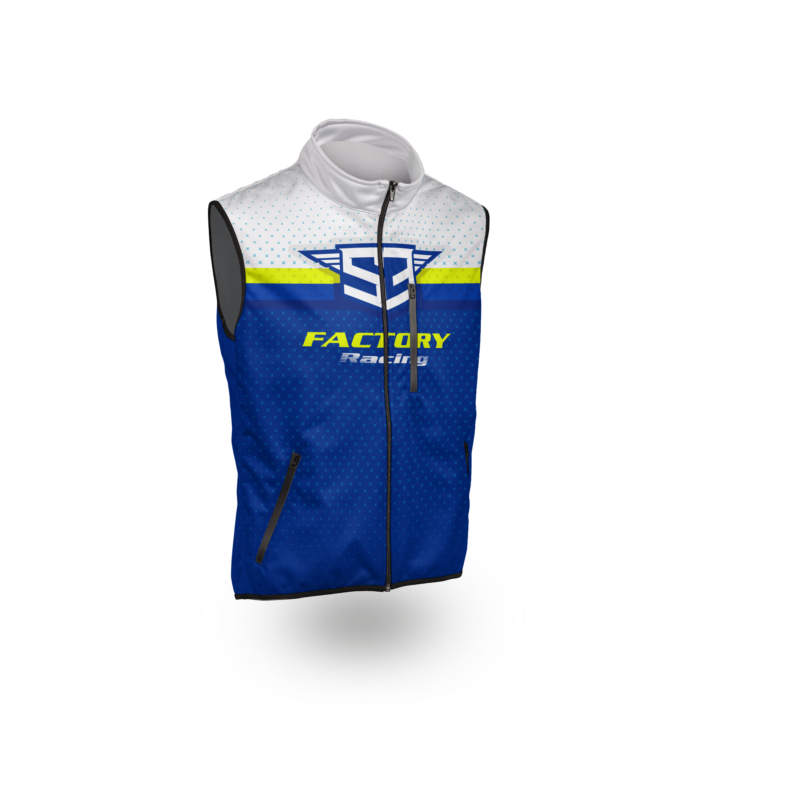 NEW S3 2025 RACING COLLECTION – BODYWARMER – BLUE