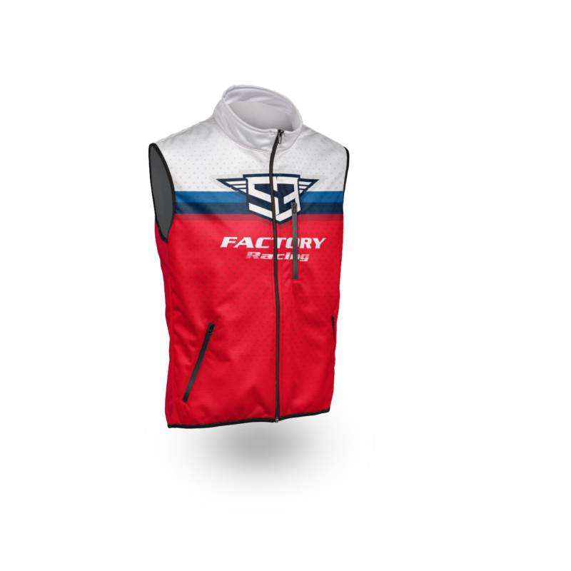 NEW S3 2025 RACING COLLECTION – BODYWARMER – RED