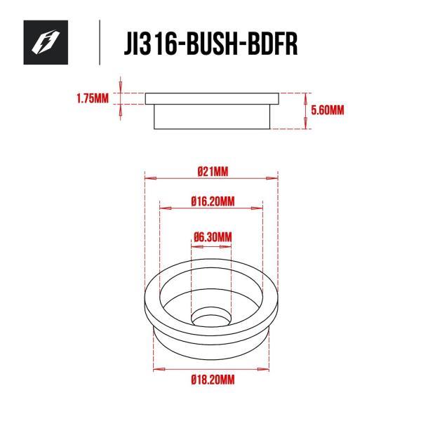 Jitsie Floating Front Brake Disc Bushes Montesa 4RT 05-26