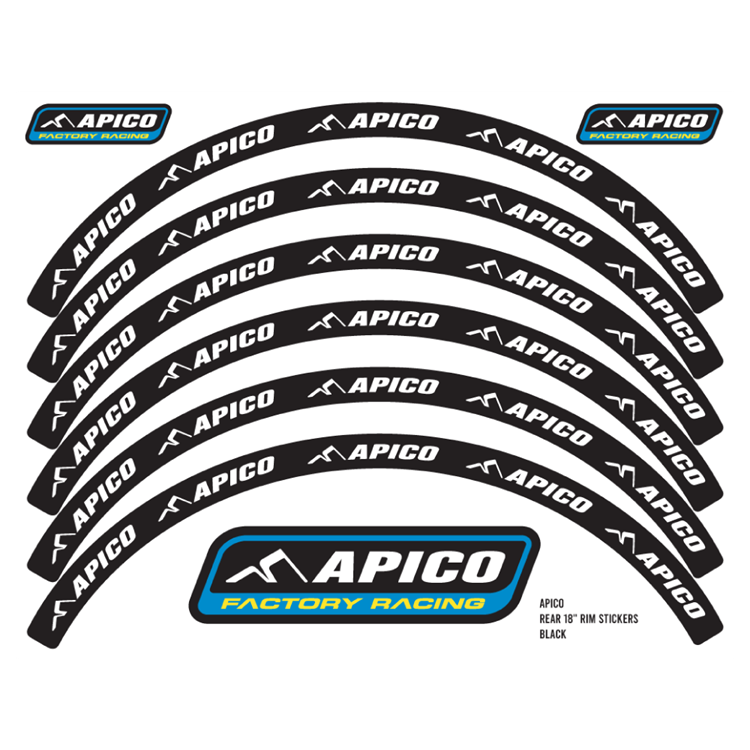 RIM STICKER KIT 21" FRONT & 18" REAR