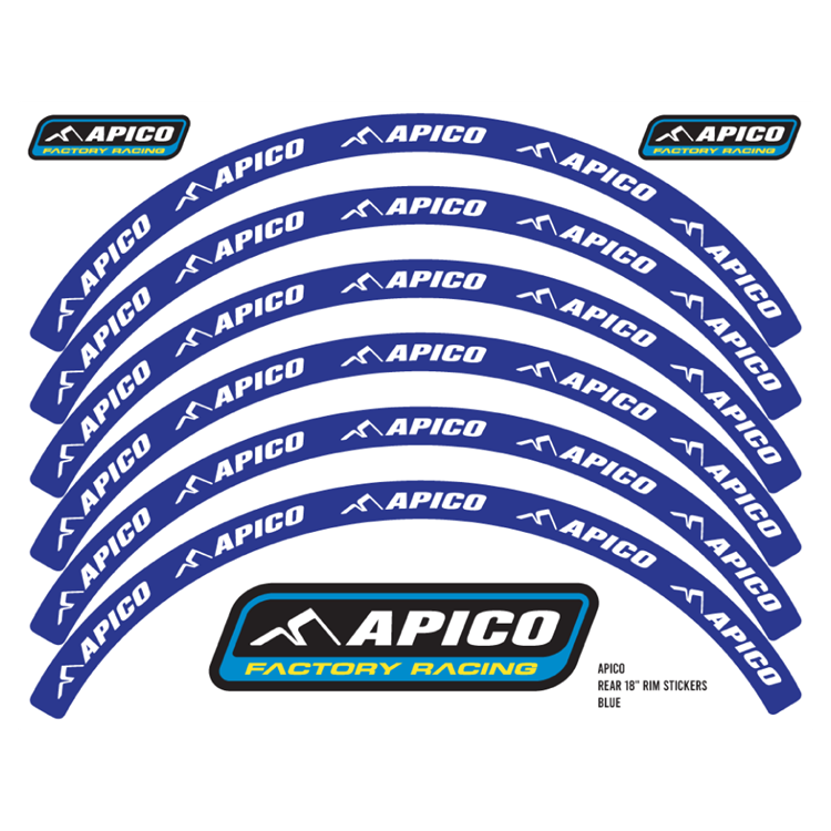 RIM STICKER KIT 21" FRONT & 18" REAR