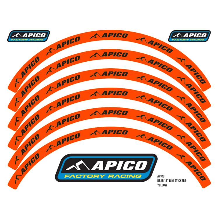 RIM STICKER KIT 21" FRONT & 18" REAR