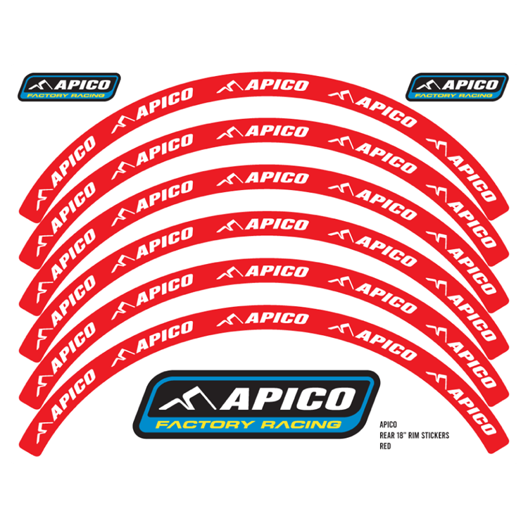 RIM STICKER KIT 21" FRONT & 18" REAR