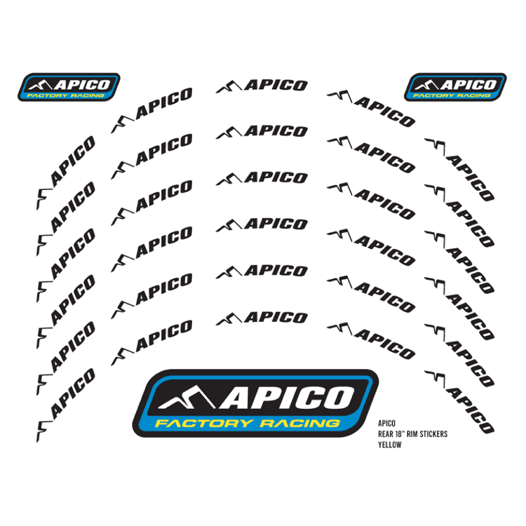 RIM STICKER KIT 21" FRONT & 18" REAR