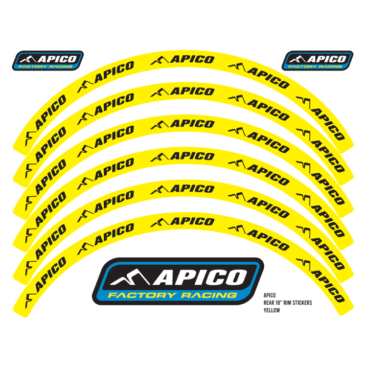 RIM STICKER KIT 21" FRONT & 18" REAR