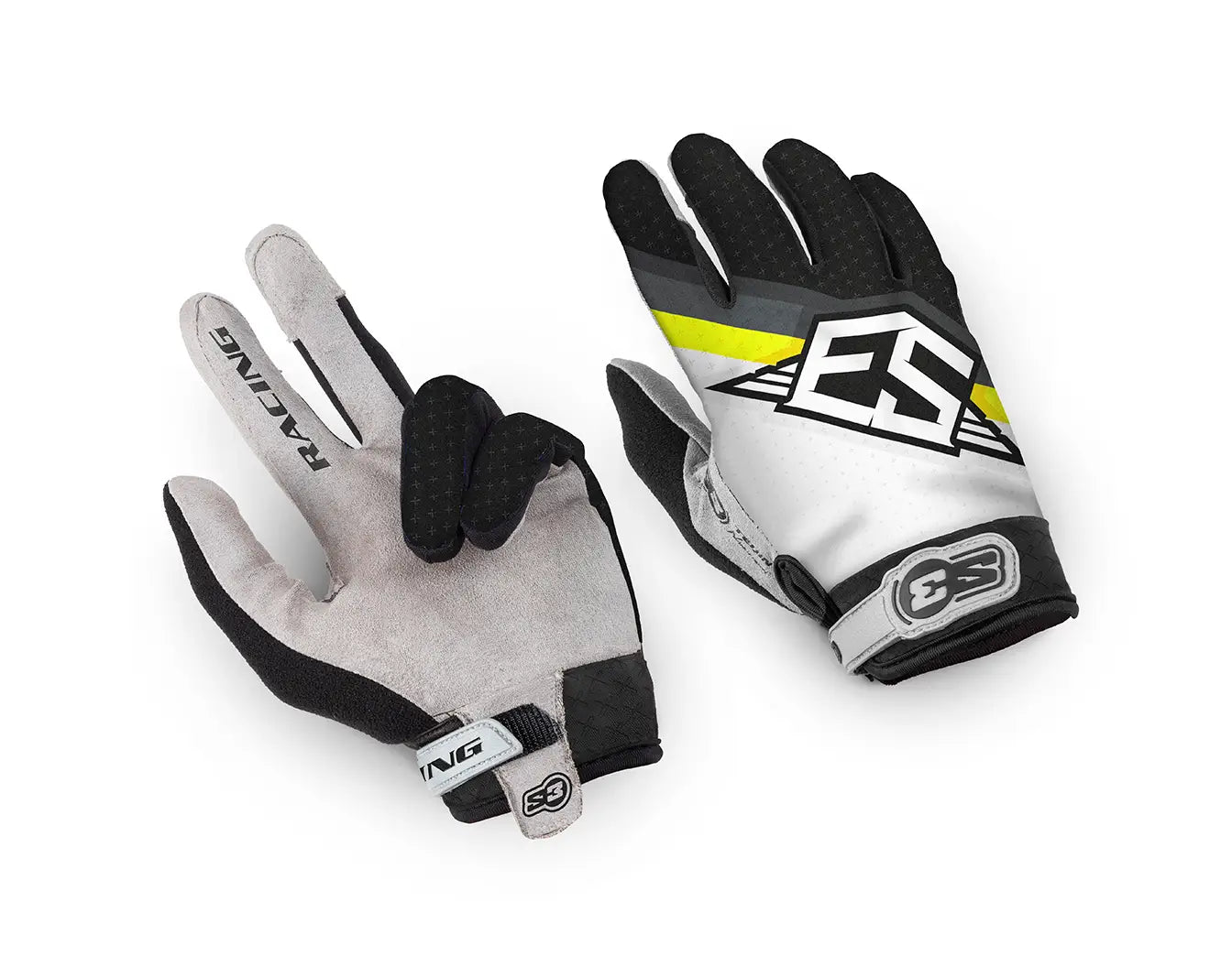 NEW 2025 RACING COLLECTION – GLOVES – BLACK / FLURO