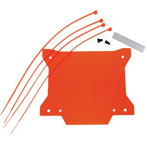 FRONT NUMBER PLATE PLASTIC WITH WINDOW NEW X SHAPE