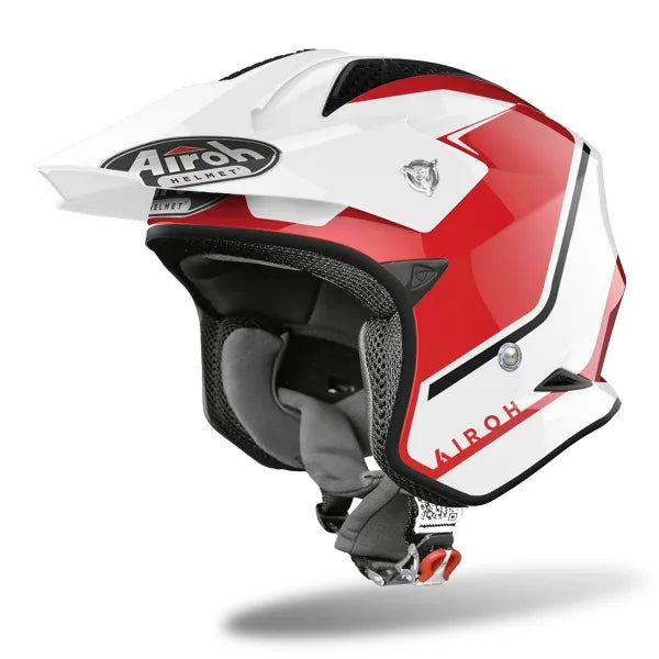 Airoh TRRS Keen Gloss Red/White Trials Helmet