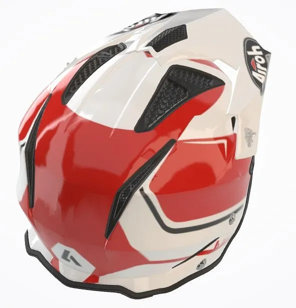 Airoh TRRS Keen Gloss Red/White Trials Helmet