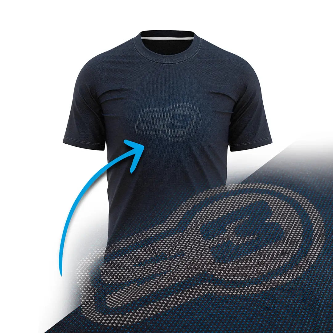 S3 T-SHIRT BLUR – NAVY