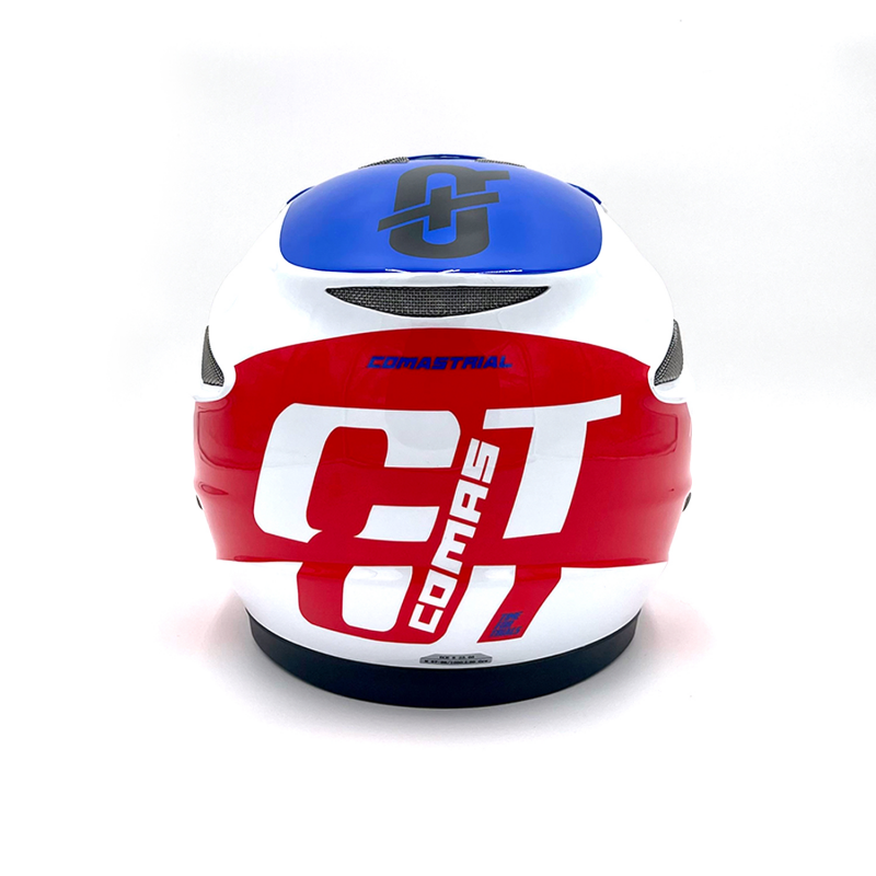 CT01 Race Moto Helmet WHITE