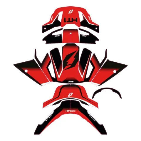 Jitsie HT1 Helmet Sticker Wrap Bamr