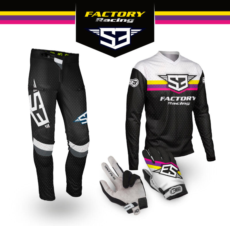 NEW 2025 RACING COLLECTION – TRIALS & ENDURO SHIRTS – BLACK / PINK