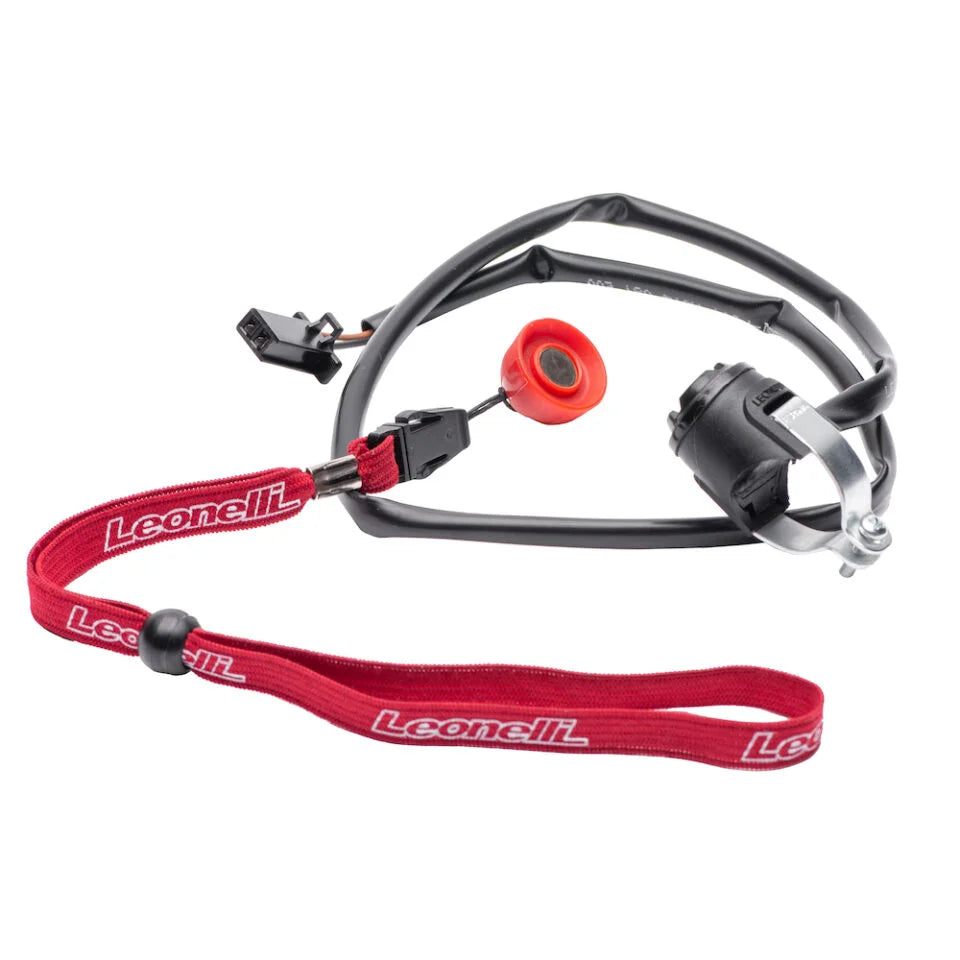 Leonelli Engine Kill Button with Magnetic Lanyard OSET, Kuberg, TRS One-E, Mecatecno, Neutra