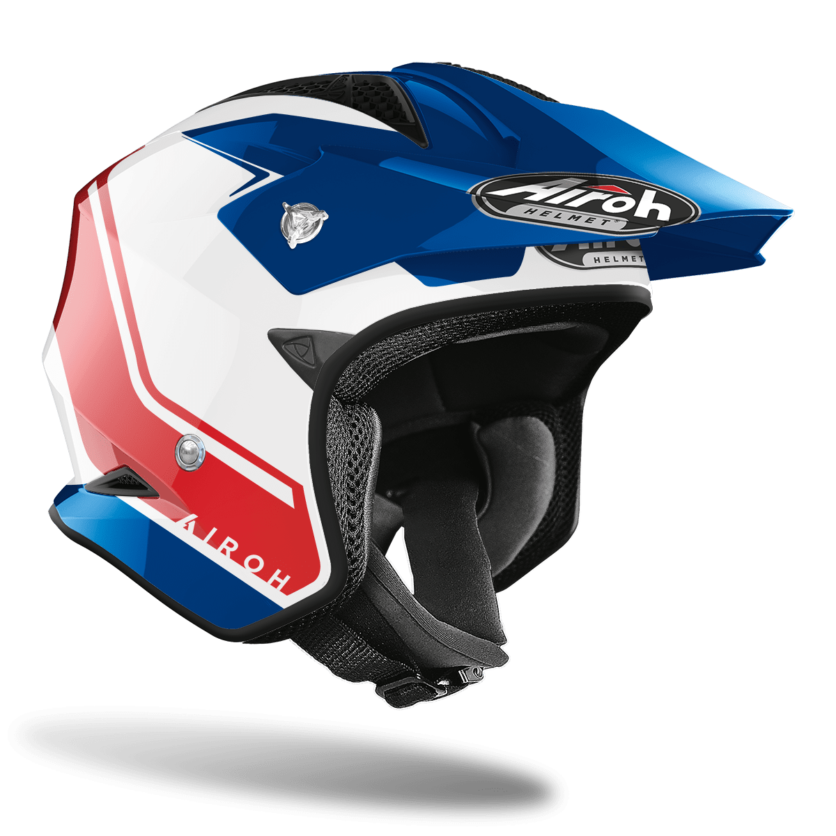Airoh TRRS Keen Gloss Red/Blue/White Trials Helmet
