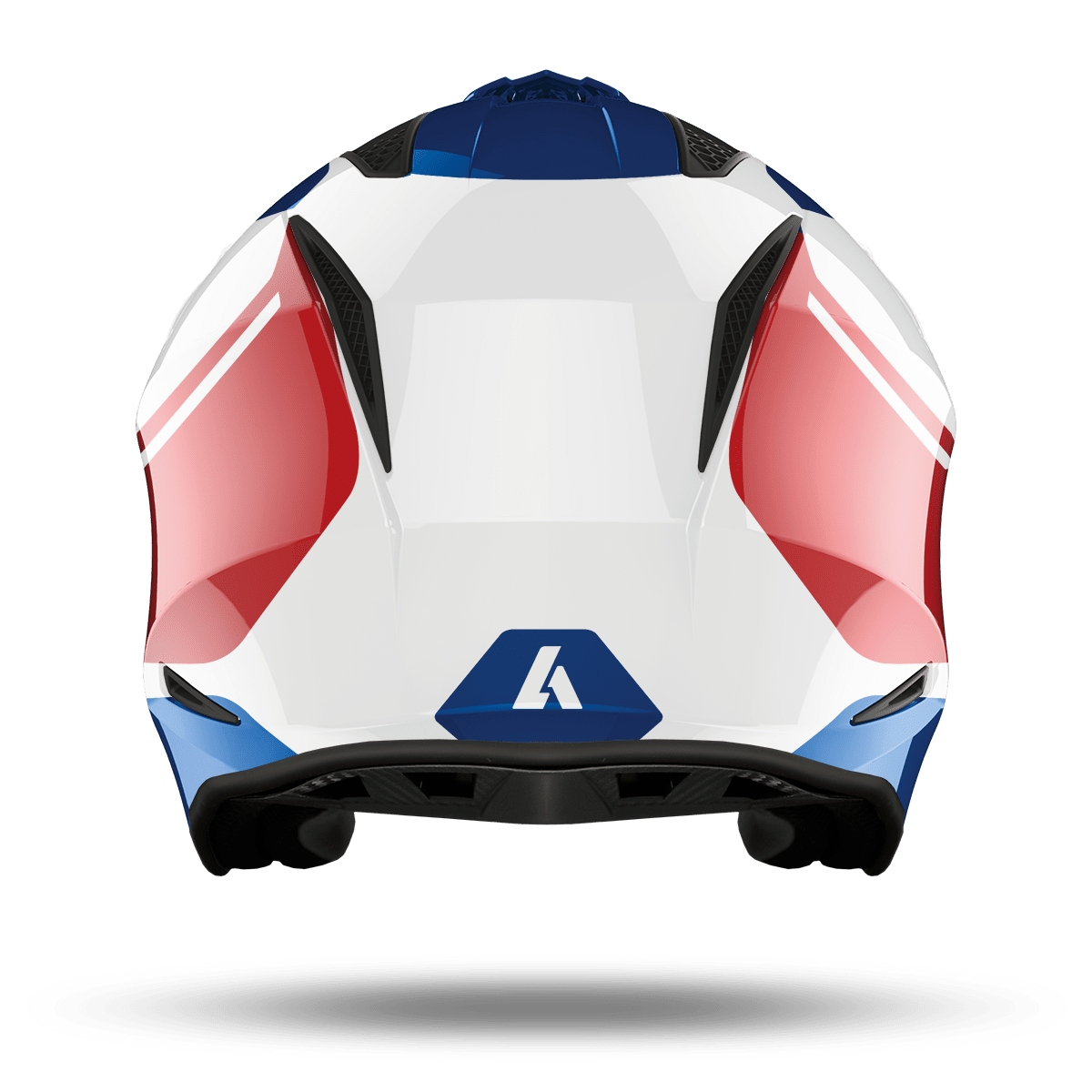Airoh TRRS Keen Gloss Red/Blue/White Trials Helmet
