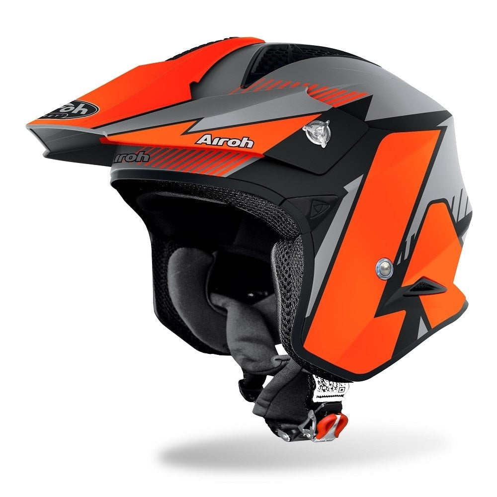 Airoh TRRS Pure Matt Orange/Grey Trials Helmet