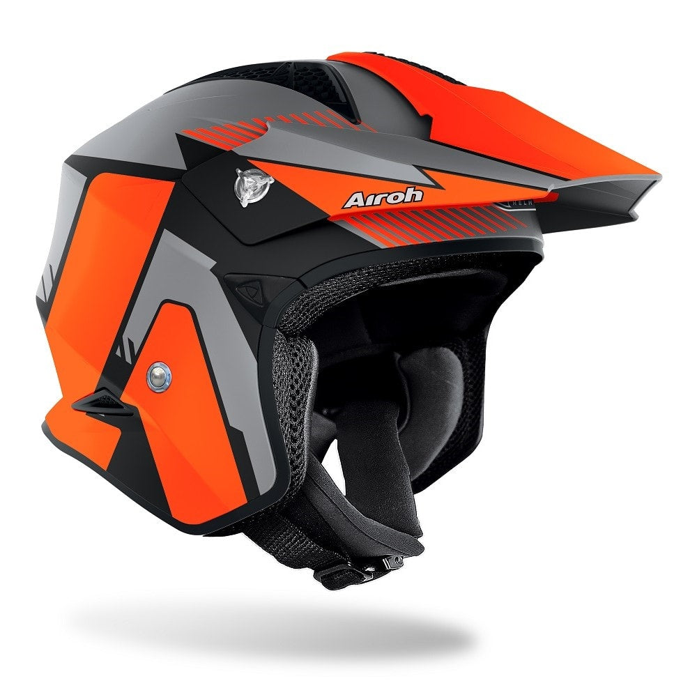 Airoh TRRS Pure Matt Orange/Grey Trials Helmet