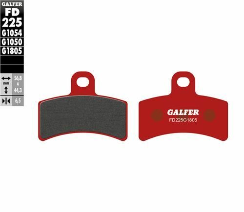 GALFER FD225 RED BRAKE PADS - 818