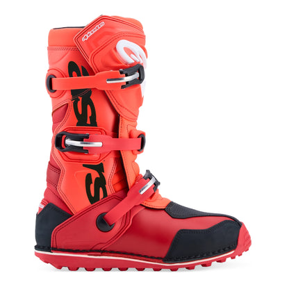 Alpinestars Tech T Trials Boots 2027 model Fluo Red/Red