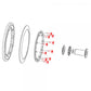Torx Bolt Round Head with Flange M4X10MM per 10
