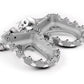 S3 HARDROCK ALUMINIUM TRIALS FOOTRESTS – SILVER