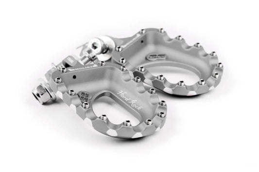 S3 HARDROCK ALUMINIUM TRIALS FOOTRESTS – SILVER